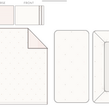 Starlit dreams - Peach Blush Organic Bedding